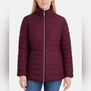 NEW! Nautica Burgundy Puffer Jacket Size L